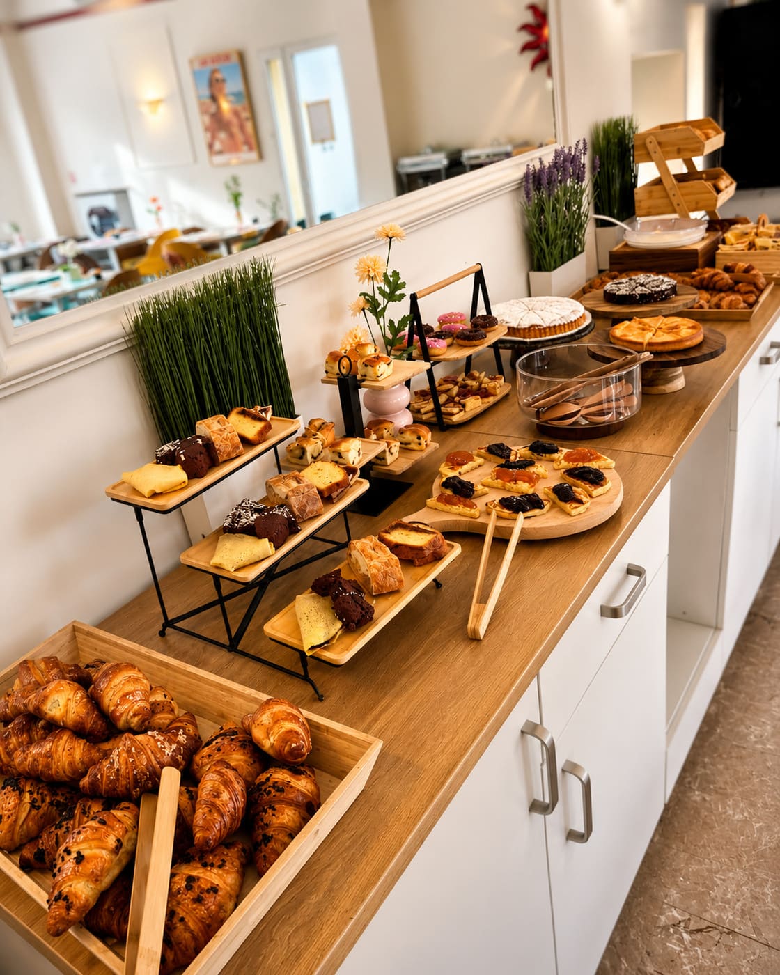 Buffet dolce della colazione all’Hotel La Dolce Vita Rimini